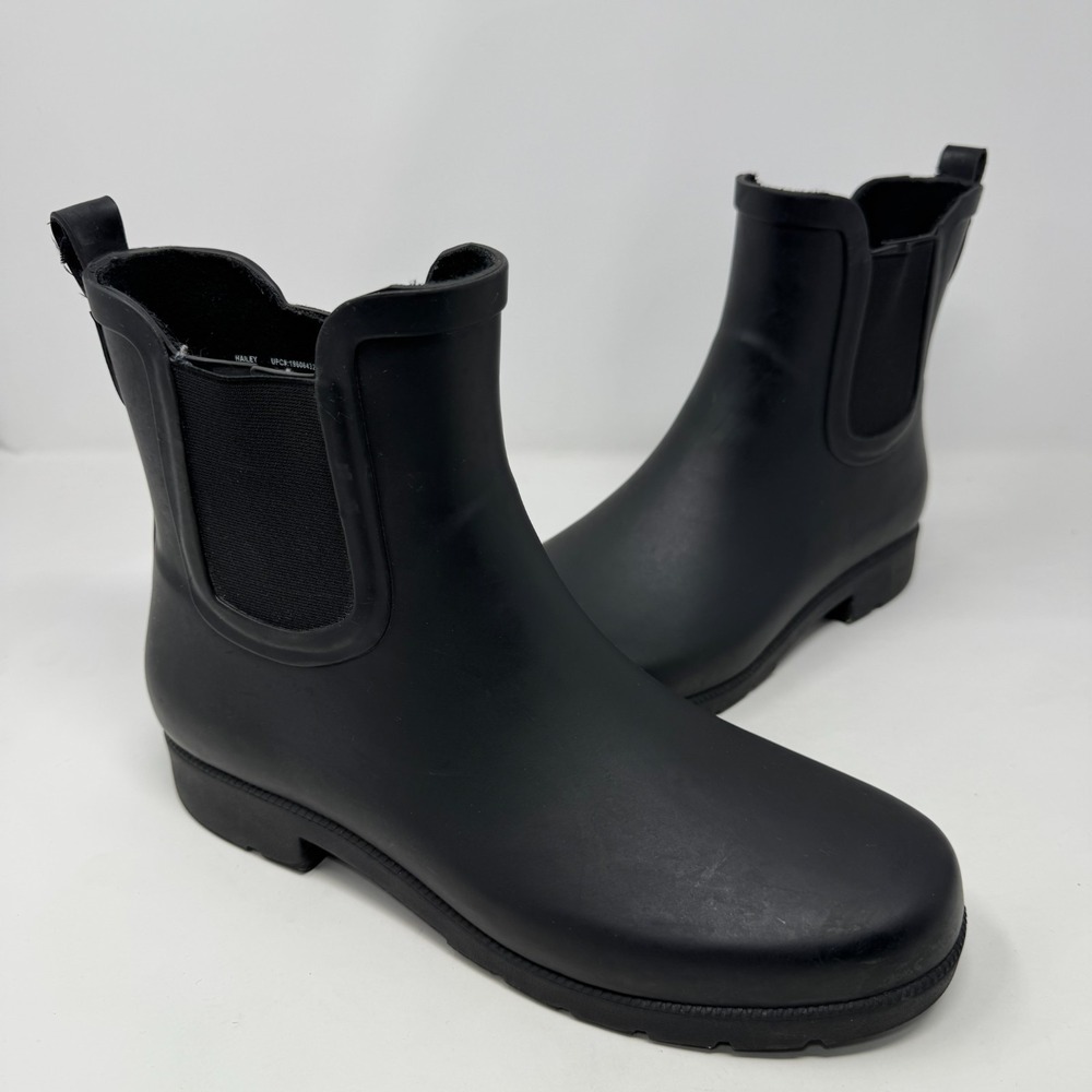 Eddie Bauer Hailey Waterproof Weather Resistant Rain Boots Black Women's Size 11
